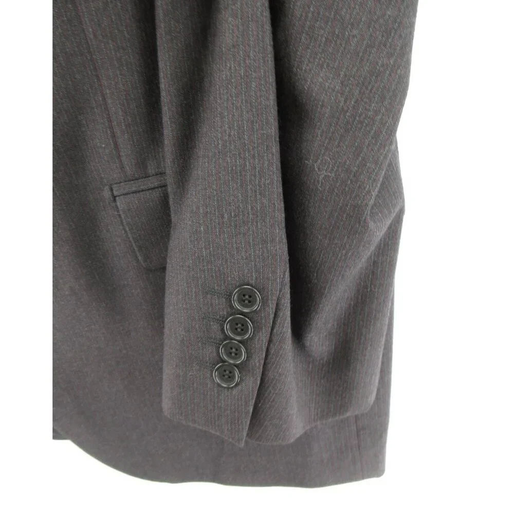 Missoni Sport Coat 44 Long Blazer Virgin Wool Jacket Pinstripe Lined